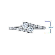 Кольцо из белого золота с бриллиантами (изготовление)