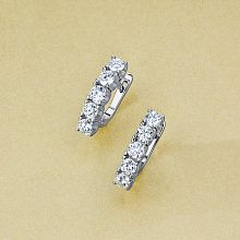 Серьги из красного золота с бриллиантами (изготовление)