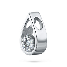 Подвеска из серебра c бриллиантами