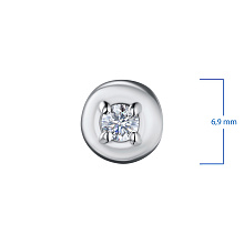 Подвеска из белого золота с бриллиантом (изготовление)