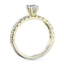 Кольцо из белого золота с бриллиантами