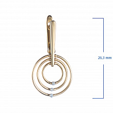 Серьги из желтого золота с бриллиантами (изготовление)