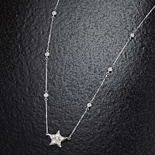 Колье из белого золота с бриллиантами (изготовление)