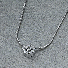 Подвеска из белого золота с бриллиантами (изготовление)