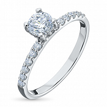 Кольцо из комбинированного золота с бриллиантами (изготовление)