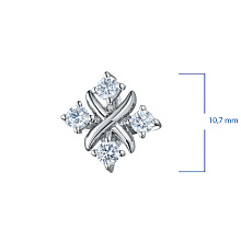 Подвеска из серебра c бриллиантами
