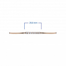 Браслет из красного золота с бриллиантами (изготовление)