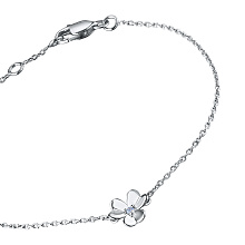 Браслет из серебра с бриллиантом