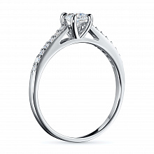 Кольцо из белого золота с бриллиантами (изготовление)