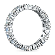 Кольцо из белого золота с бриллиантами