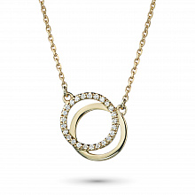 Колье из желтого золота с бриллиантами (изготовление)