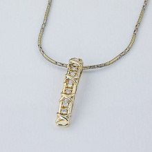 Подвеска из желтого золота (изготовление) с бриллиантами