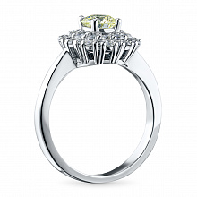 Кольцо из белого золота с бриллиантами (изготовление)