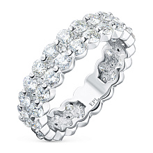 Кольцо из белого золота c бриллиантами