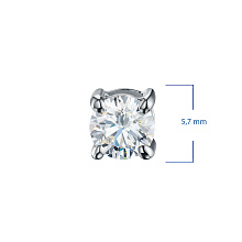 Подвеска из серебра с бриллиантом