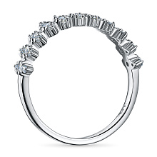 Кольцо из белого золота c бриллиантами