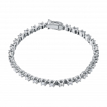 Браслет из белого золота с бриллиантами (изготовление)