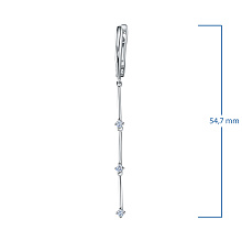 Серьги из серебра (изготовление) с бриллиантами