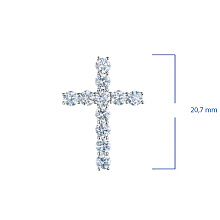 Подвеска из белого золота c бриллиантами