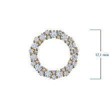 Подвеска из желтого золота c бриллиантами