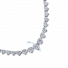 Колье из белого золота с бриллиантами (изготовление)