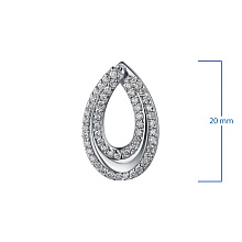 Подвеска из белого золота с бриллиантами (изготовление)