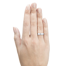 Кольцо из серебра c бриллиантами