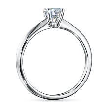 Кольцо из белого золота с бриллиантом