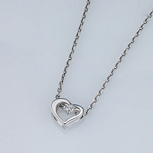 Подвеска из серебра с бриллиантом