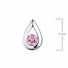 Подвеска из белого золота (изготовление) с бриллиантом