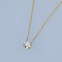 Колье из желтого золота с бриллиантом (изготовление)