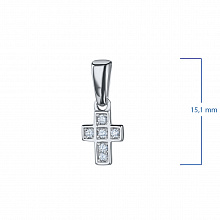 Подвеска из белого золота с бриллиантами (изготовление)