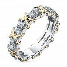 Кольцо из комбинированного золота (изготовление) с бриллиантами