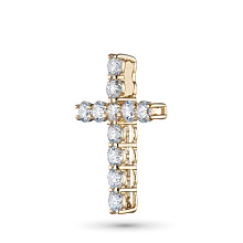 Подвеска из желтого золота с бриллиантами (изготовление)