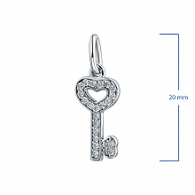 Подвеска из белого золота с бриллиантами (изготовление)