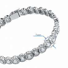 Браслет из белого золота с бриллиантами (изготовление)