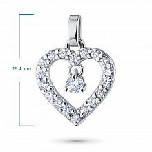 Подвеска из белого золота с бриллиантами (изготовление)