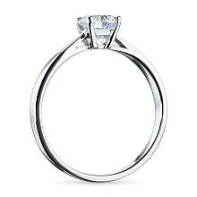 Помолвочное кольцо из белого золота с бриллиантом