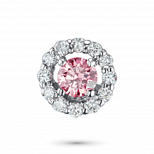 Подвеска из белого золота (изготовление) с бриллиантами