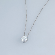 Колье из белого золота с бриллиантом (изготовление)