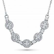 Колье из белого золота с бриллиантами (изготовление)