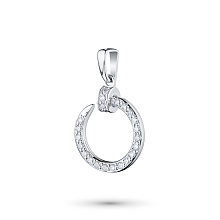 Подвеска из белого золота с бриллиантами