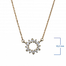 Колье из желтого золота с бриллиантами (изготовление)