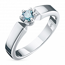 Кольцо из белого золота (изготовление) с бриллиантом