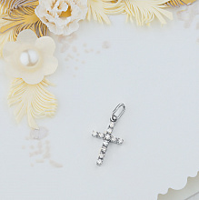 Подвеска из белого золота с бриллиантами (изготовление)