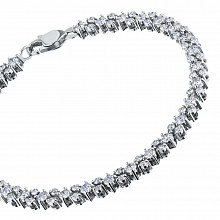 Браслет из белого золота с бриллиантами (изготовление)