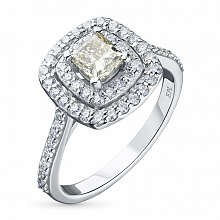 Кольцо из белого золота с бриллиантами (изготовление)