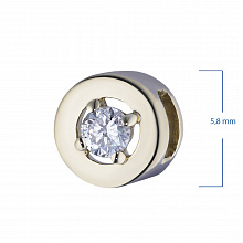 Подвеска из желтого золота с бриллиантом (изготовление)