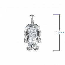 Подвеска из серебра с бриллиантами (изготовление)