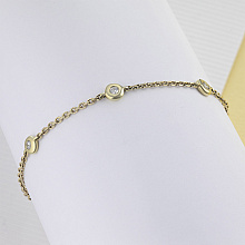 Браслет из белого золота с бриллиантами (изготовление)